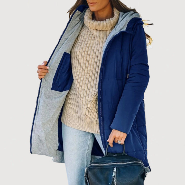 Elina Long Cosy Puffer Coat – Warm, Light & Flattering Fit