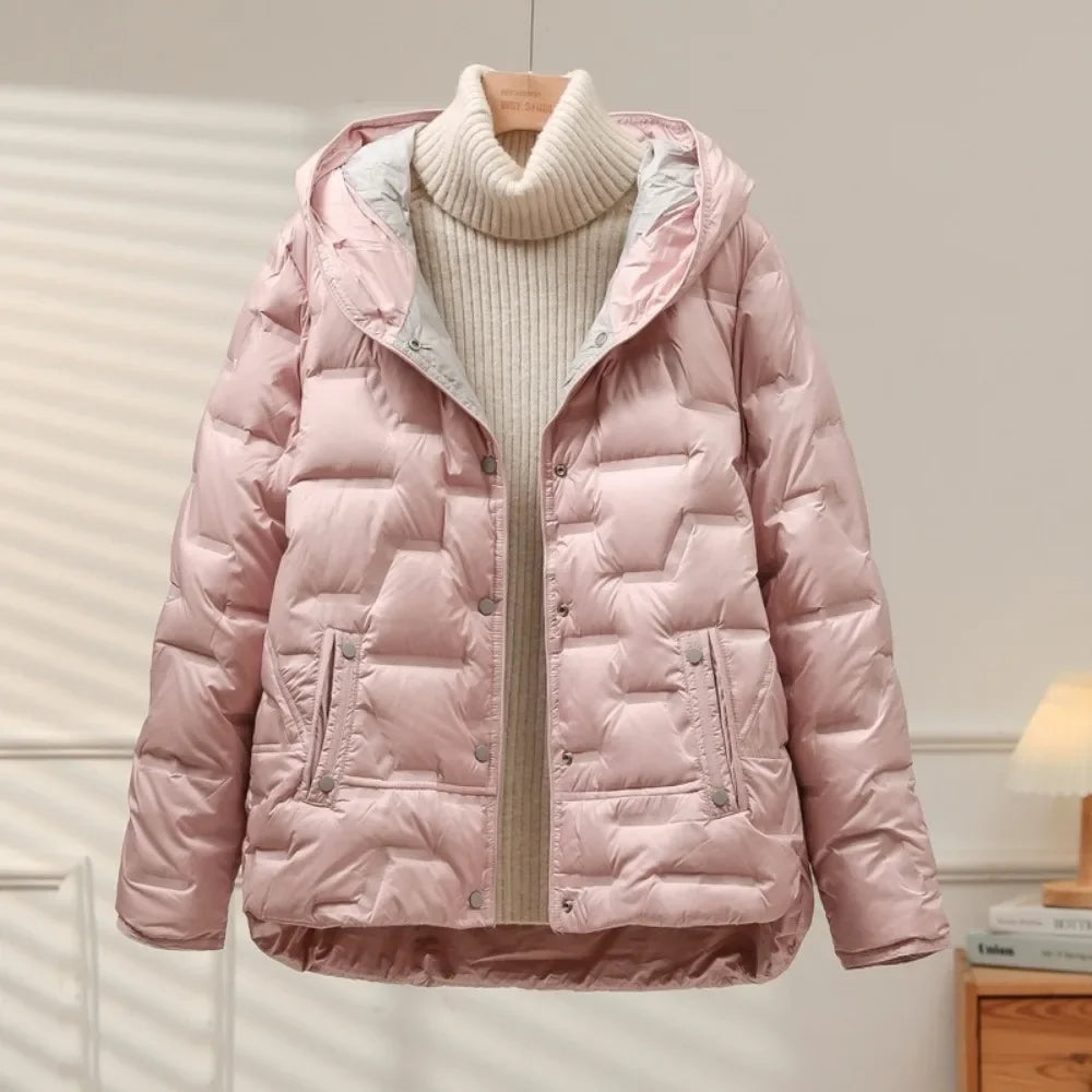 Quilted Winter Jacket | With Hood and Zip