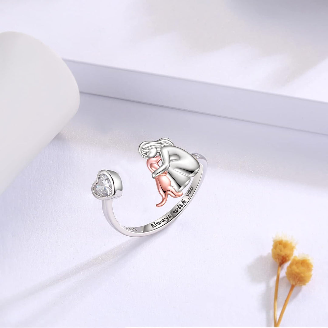 Waverly | Dog Embrace Ring (Rose)